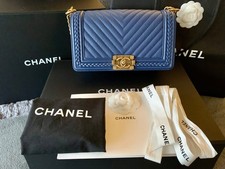 Chanel Boy Medium Size In Blue