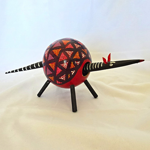 Handmade nodding painted wood - handmade,