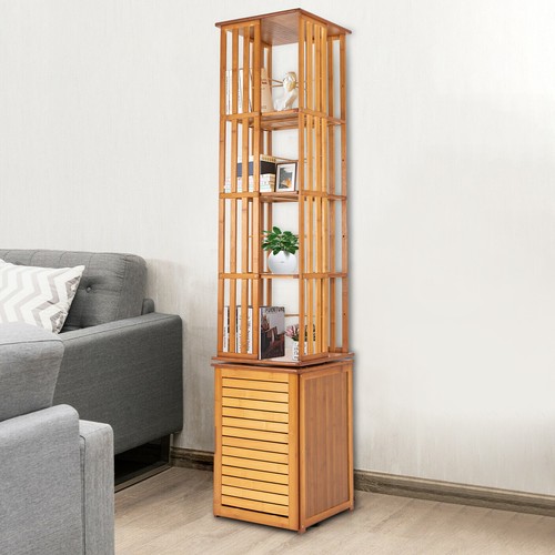 360 rotating bookshelf wood - rotating,