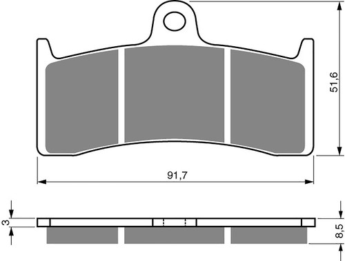 Brake disc pads - pads, rear