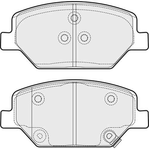 Brake pads set for vauxhall - set,