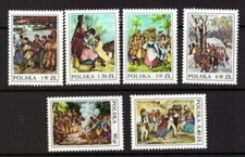 Poland 1977 Folk Costumes set MNH mint stamps