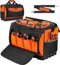 Tool Bag with 18 Pockets, 50 x 30 x 33 CM, Heavy Duty Electrician AUCTION
