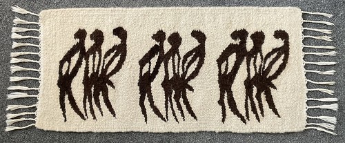 Vintage african wool tapestry - african,