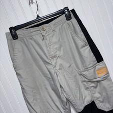 Bear Grylls by CRAGHOPPERS Mens 30R Joggers Beige/Black Hiking Pants Reinforced