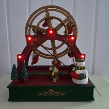 *Please Read*  Vintage Avon Musical Ferris Wheel Light Up Animated Christmas 