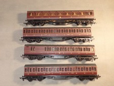 4 x Graham Farish Grafar OO  LMS Maroon Coaches 2 Corridor 2 Suburban Lot B60