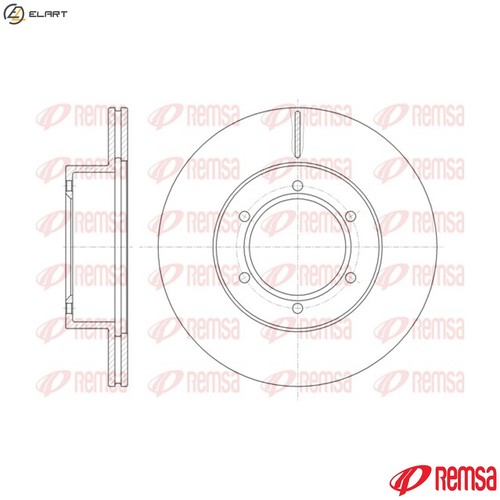 Brake disc 6497 - 2x, vw