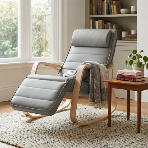 Ergonomic rocking chair with - ergonomic,
