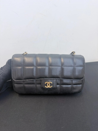 Chanel black lambskin mini - chanel,