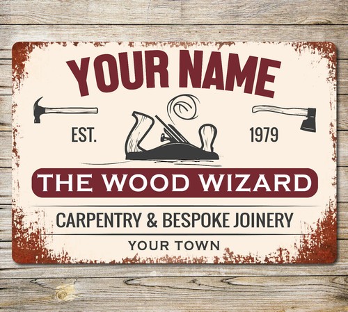 Personalised wood wizard - personalised,