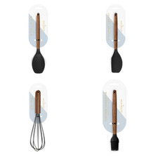 Acacia Wood & Black Silicone