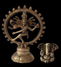 Elegant Brass Dancing Shiva