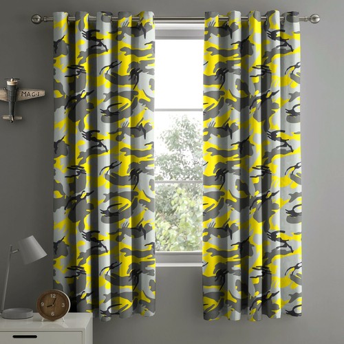 Camouflage pair curtains - camouflage,