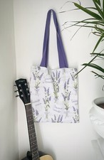 Lavender Stylish Tote Bag. Handmade. Durable. Waterproof Canvas Fabric New