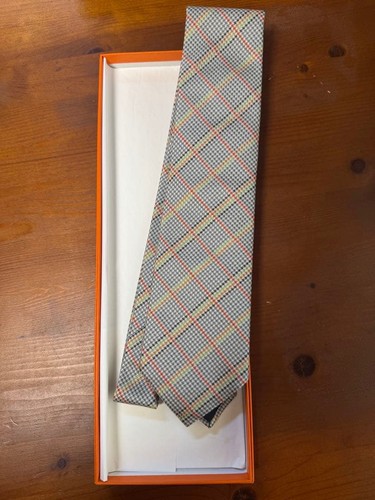 Hermes silk tie - hermes,