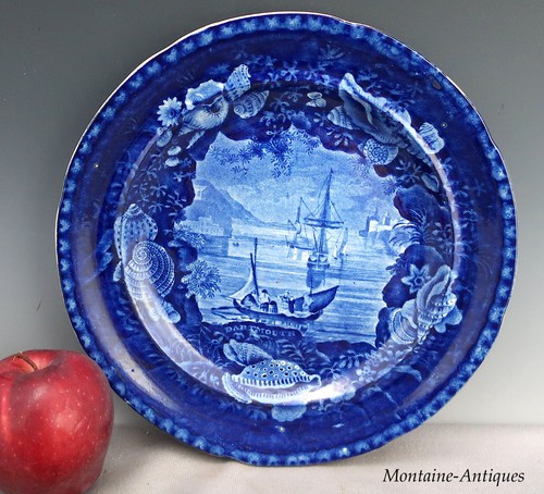 American historic blue plate - historic,
