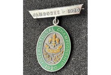 1st World Scout Jamboree 1920 Very Rare Silver & Enamal Championship Award Medal