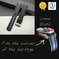 Omega Seamaster 300 Heritage Aftermarket Black Diver Watch Strap