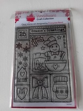Christmas Winter Sampler Clear Stamp Set by Woodware