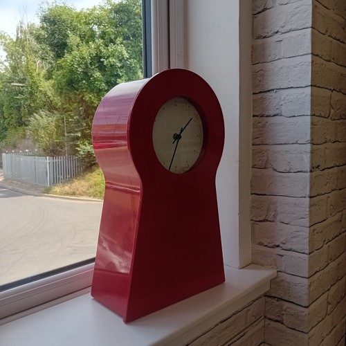 Ikea red keyhole clock - ikea, 1999