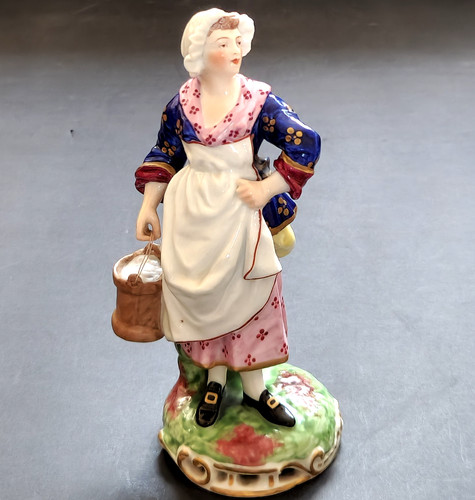 Antique derby style - antique, milkmaid