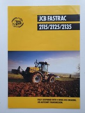 JCB 2115 2125 2135 FASTRAC SALES BROCHURE 