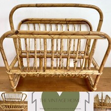 Vintage Bamboo Wicker Cane