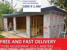 Tyvek Housewrap Breather Membrane 1.4m x 10m Cut to Size  - FREE FAST DELIVERY 