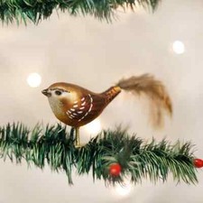 OLD WORLD CHRISTMAS WREN GLASS