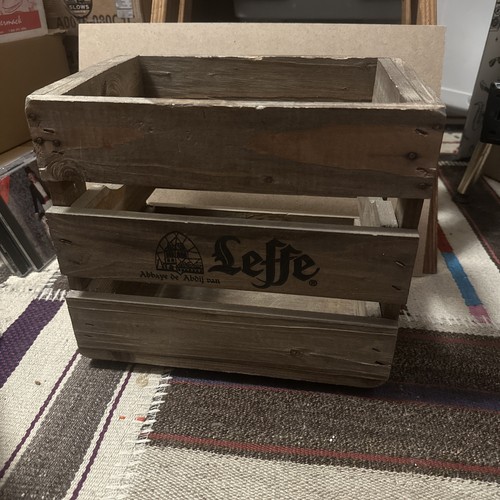 Vintage wooden leffe - vintage, belgian