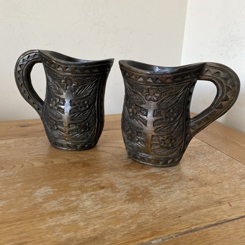 Vintage pair hand carved - pair,