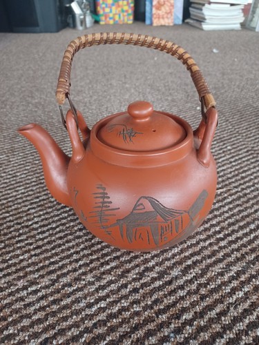 Vintage japanese red clay - red,