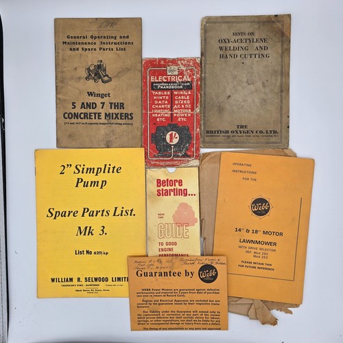 Vintage machinery manuals webb - manuals,