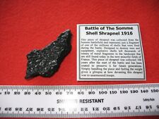 WWI WW1 Battle of the Somme Shell shrapnel preserved for display #15