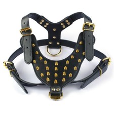 Gold Spikes Studded PU Leather