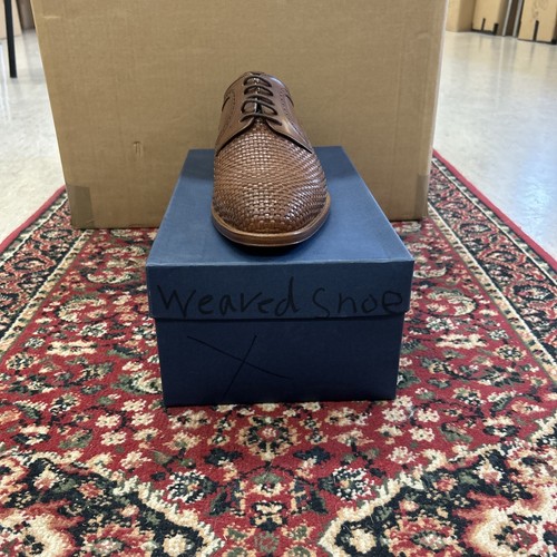 John white leather weave shoe - weave,