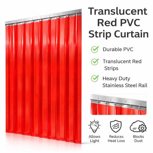 2mm 200mm pvc strip curtain - 200mm,