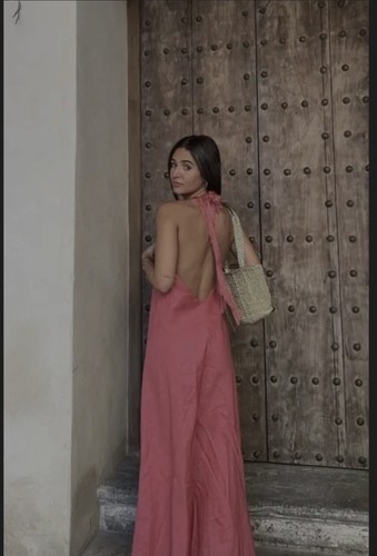 Zara linen dress with fringing - zara,