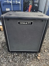 Hiwatt Maxwatt 4x10 Bass Speaker Cabinet Black Used With Hi Freqiency horn