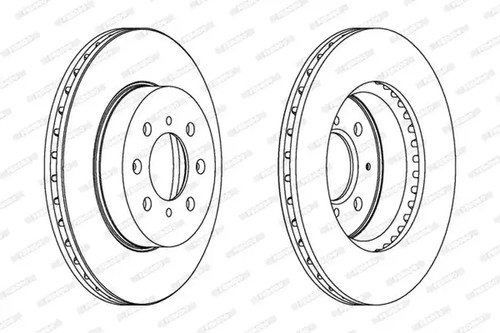Brake disc vented ddf492c - brake,