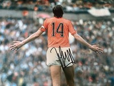 Johan Cruyff Hand Signed Photo 16x12 Inch Autograph Includes COA Holland