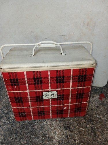 Vintage willow tin cooler - vintage,