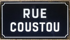 French enamel street sign