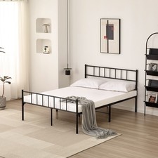 Metal Bed Frame with Headboard