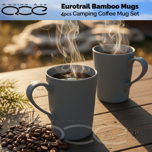 Piece mug set panda - mug, bamboo