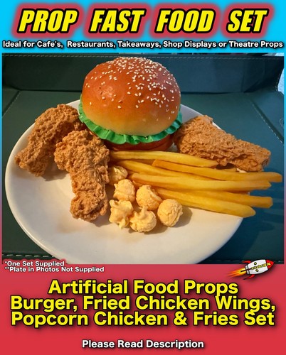 Artificial fast food - food, prop