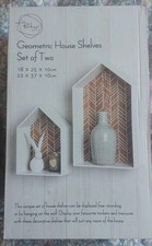 Decorative Wooden House Shaped Shelves Never Been Used, Still In Box