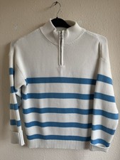 Ladies woolovers beige stripe