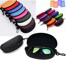 Portable Large Zipper Eye Glasses Sunglasses Hard Case Box Protector Hold Gift~